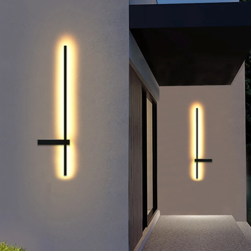 applique murale led minimaliste art déco appliques aluminium - vue 4 sur 16