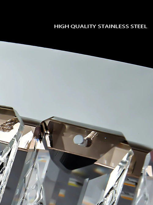 plafonnier led en cristal de luxe au design moderne de haute qualité - vue 7 sur 9