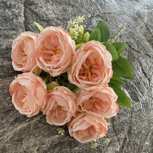 bouquet de roses en soie pour mariage et décoration intérieure - vue 14 sur 19