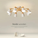 Europe du nord lustre créatif journal salon moderne plafonnier étude chambre Restaurant hôtel E27 lampes décoratives