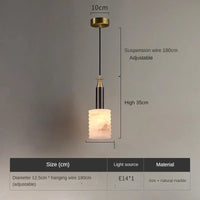 lustre en marbre chinois style moderne minimaliste pour restaurant et bar