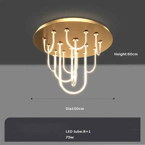lustre à led moderne intensité variable tendance 2022 suspension - vue 8 sur 11