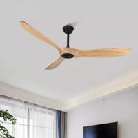 ventilateur industriel en bois télécommandé sans lumière