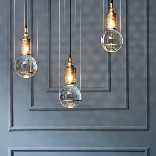 lustre moderne en verre pour décoration intérieure élégante - vue 3 sur 7