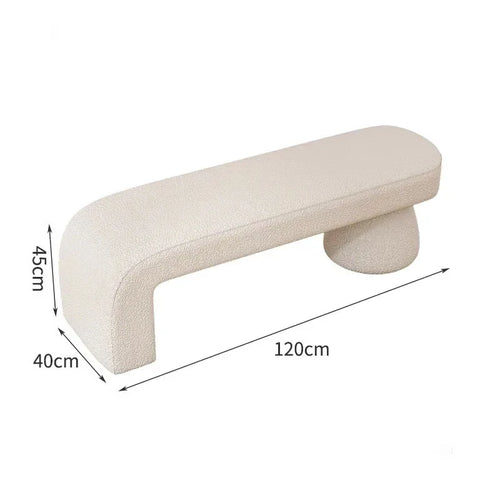 tabouret à langer nordique pour chambre et salon - vue 14 sur 27