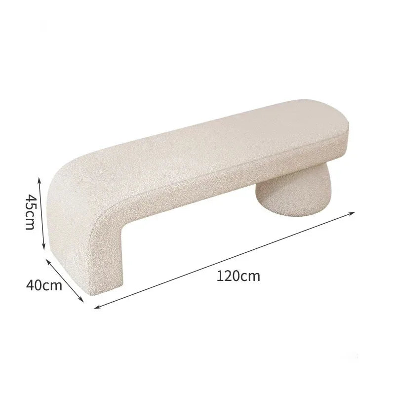 tabouret à langer nordique pour chambre et salon - vue 14 sur 27