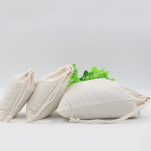 sac de rangement en coton avec cordon de serrage personnalisé 20 pièces - vue 5 sur 6