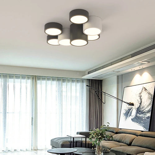 plafonnier moderne à leds pour décoration intérieure élégante - vue 4 sur 9