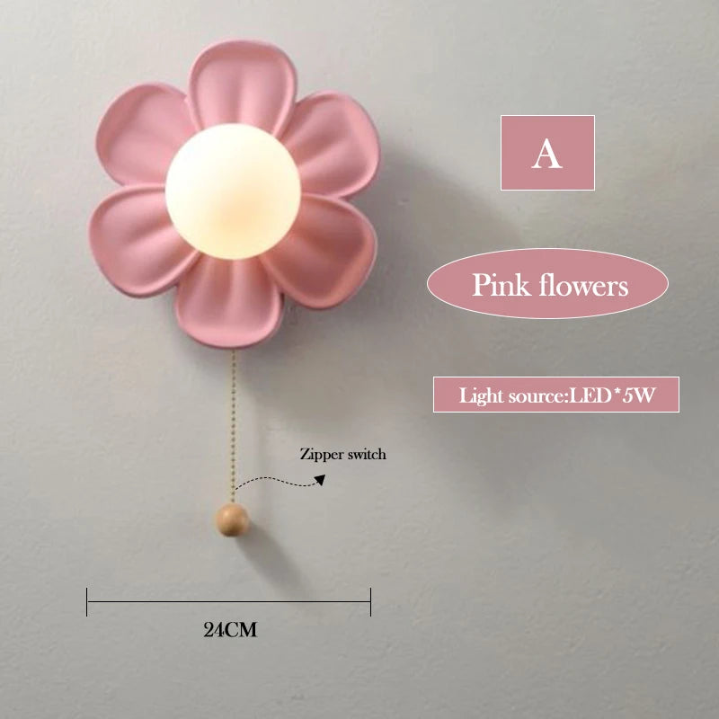 lustre moderne à pétales pour chambre d'enfant - vue 14 sur 17