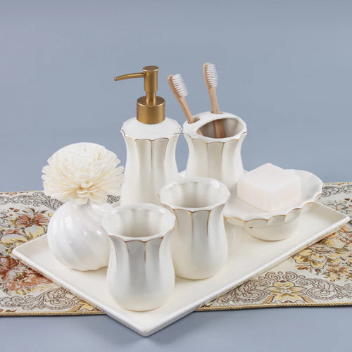kit de salle de bain en céramique Jingdezhen de qualité supérieure - vue 3 sur 6