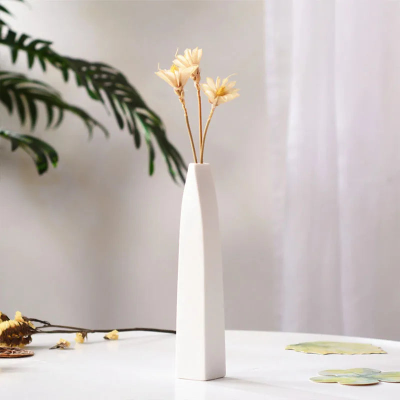 vase en céramique moderne pour fleurs séchées décoration artisanale - vue 4 sur 12
