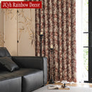Rideau occultant motif oiseaux style nature chambre salon
