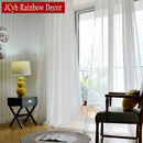Voilage moderne transparent pour salon chambre fenêtre léger
