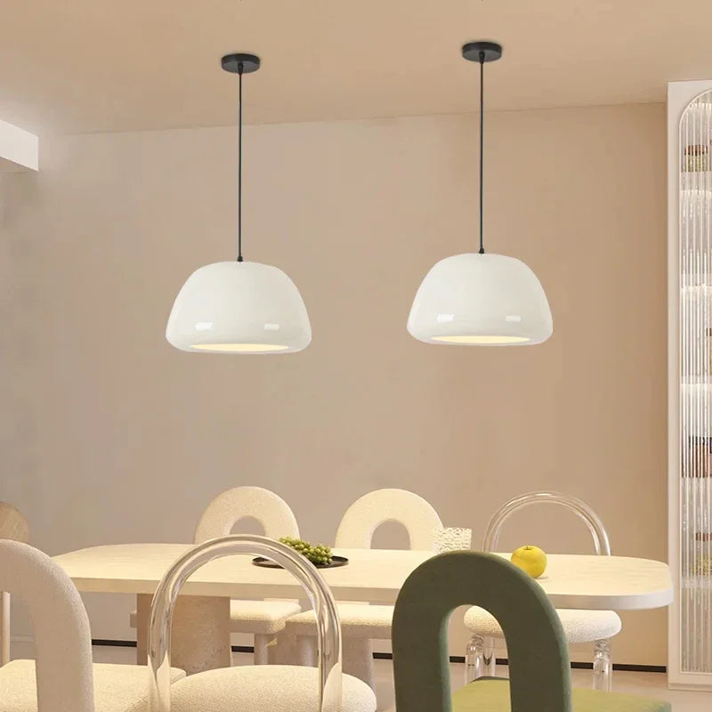 lampe led suspendue design nordique macaron pour décoration intérieure - vue 5 sur 10