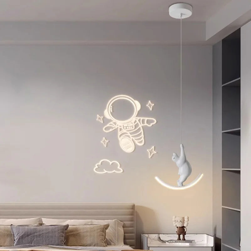 lampe suspendue déco licorne - vue 6 sur 14