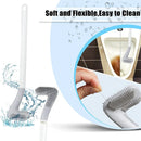 brosses de nettoyage silicone avec support pour salle de bain