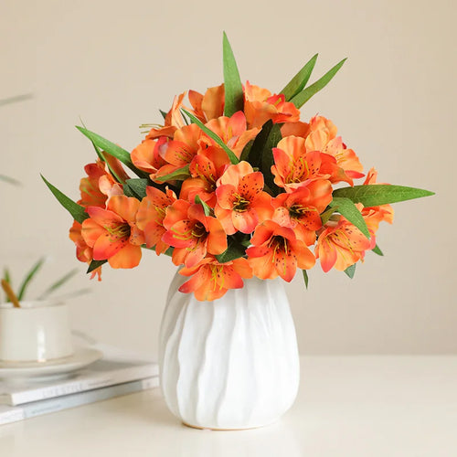 fleur artificielle trompette bouquet décoratif pour mariage et maison - vue 3 sur 12