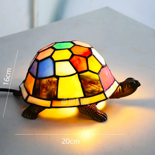 lampe de chevet tortue veilleuse led décorative pour enfant - vue 7 sur 8