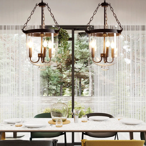 suspension en verre rétro style campagnard américain pour intérieur - vue 6 sur 10