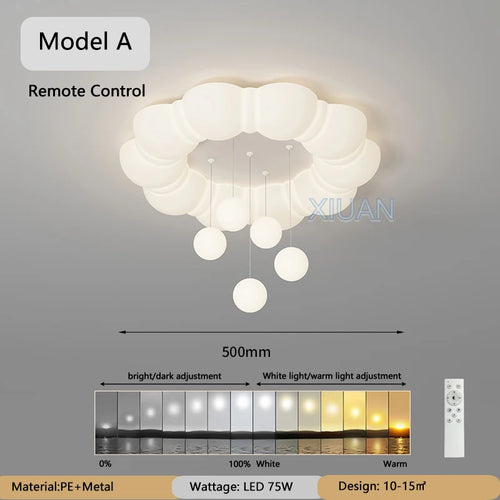 lustre suspendu créatif à bulles led pour enfants maternelle - vue 13 sur 13