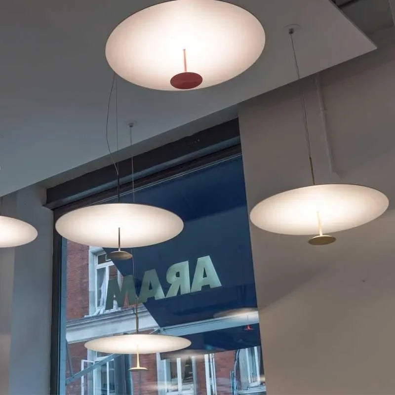 suspension luminaire minimaliste anneau lumières design