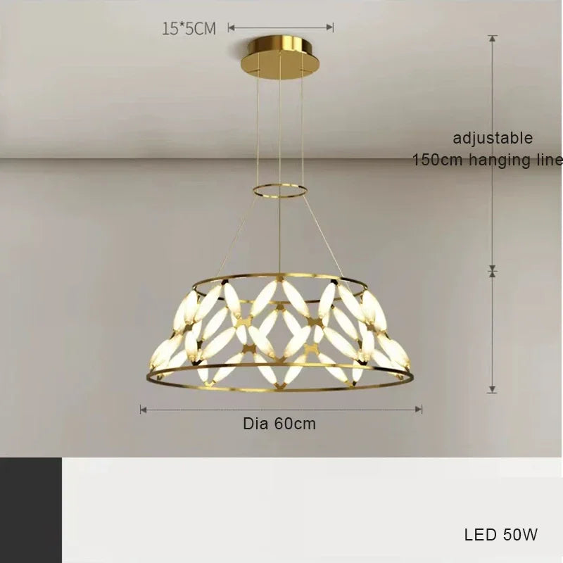 lustre nordique moderne lampe led créative pour décoration intérieure