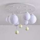 lustre design 3d led lune boule ronde suspension intérieur