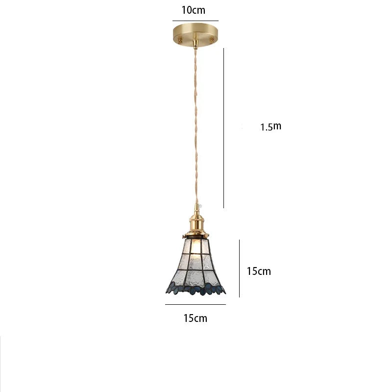 suspension en verre teinté style nordique pour éclairage industriel - vue 12 sur 18