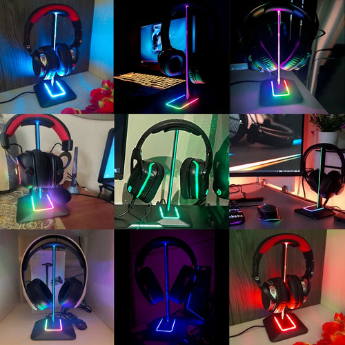 link dream support casque jeu rgb usb type-c pc bureau - vue 6 sur 8