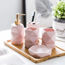 ensemble de céramique nordique pour salle de bain cadeau décoratif