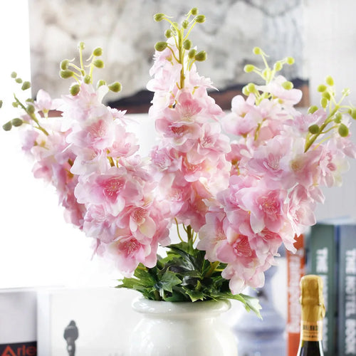 fleurs artificielles delphinium hyacinth pour décoration mariage - vue 2 sur 12