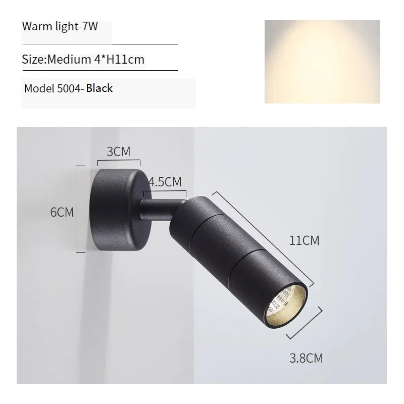 applique murale led moderne rotative pour décoration intérieure - vue 20 sur 20