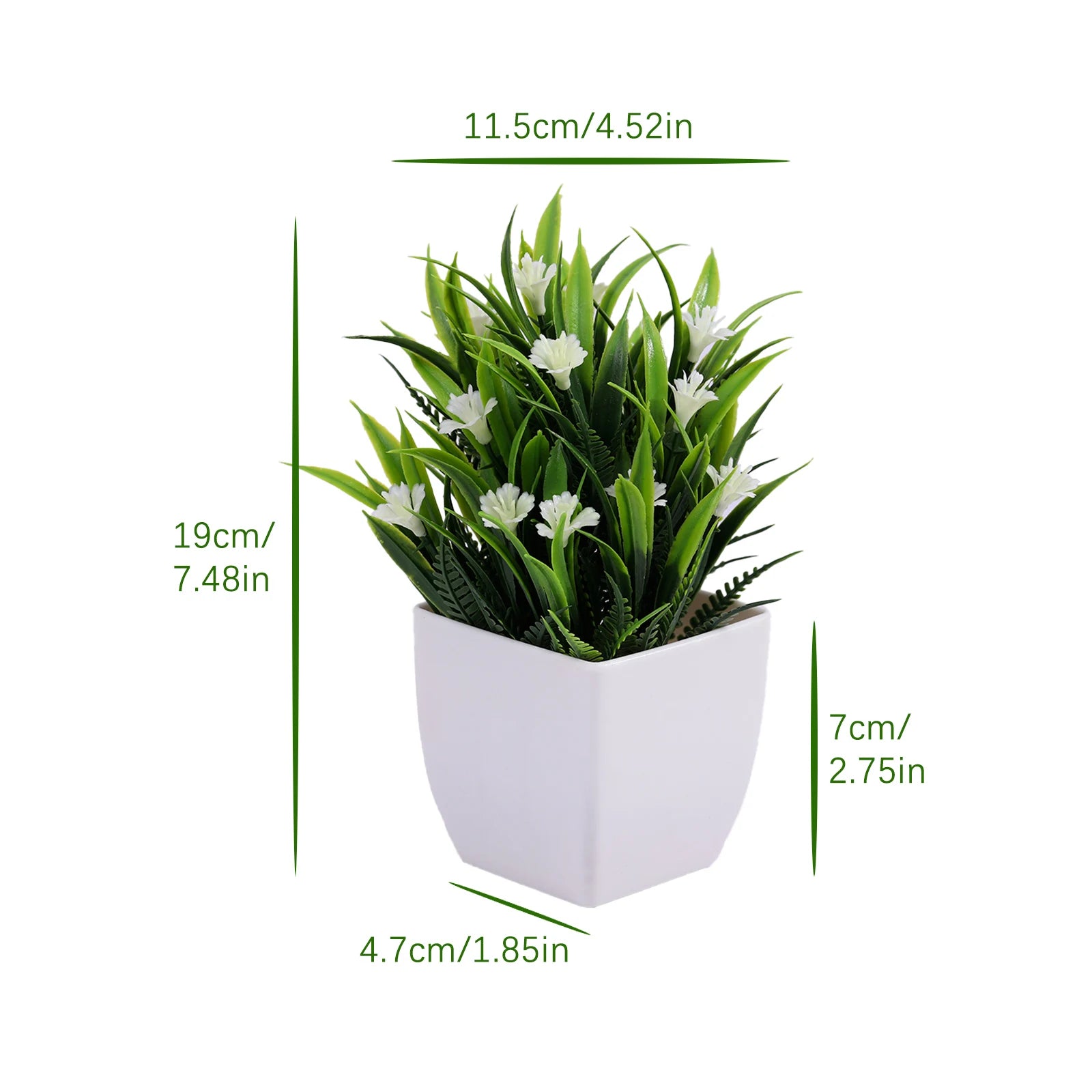 plante artificielle en pot pour décoration de bureau et jardin - vue 29 sur 45