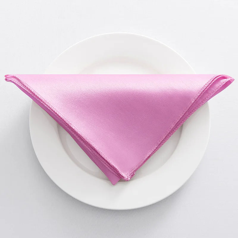 Serviette de table satin decor mariage fete lot