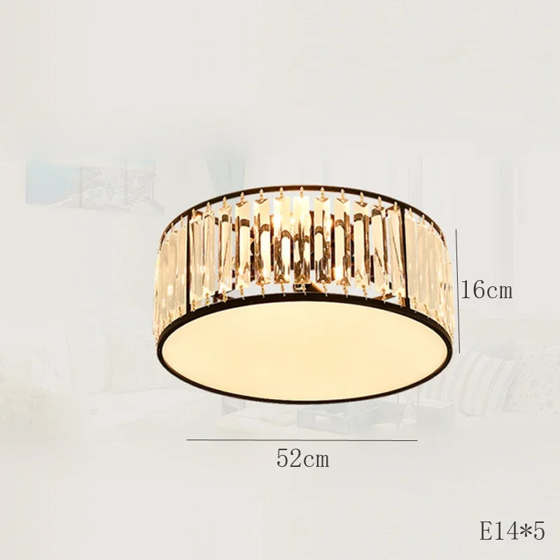 plafonnier led en cristal décoration intérieure moderne pour votre espace - vue 9 sur 12
