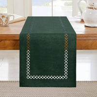 Chemin de table lin ajoure style moderne