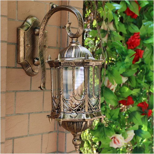 applique murale rétro d'extérieur étanche décorative pour villa wf1022 - vue 2 sur 3