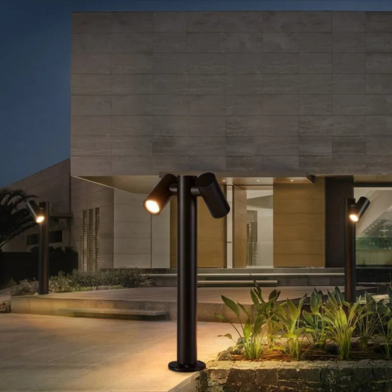 Lampe pelouse extérieure moderne et minimaliste de LED allume IP65 la pelouse de villa de jardin de cour allume l'éclairage extérieur de paysage de communauté de parc - vue 3 sur 10