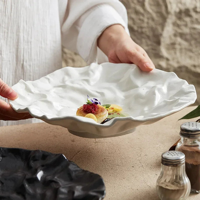 assiette creuse pliante ceramique style japonais premium maison