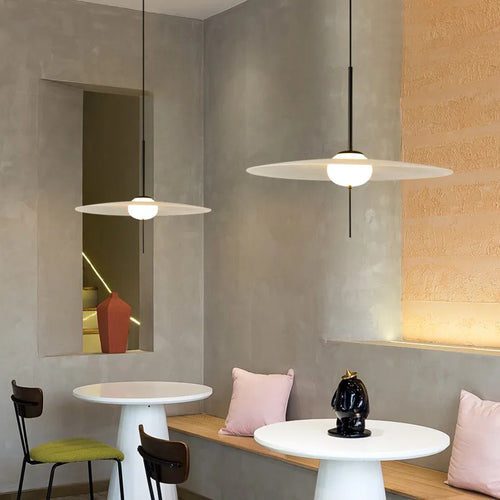 suspension soucoupe volante design nordique luminaires modernes pour café et bar - vue 7 sur 8