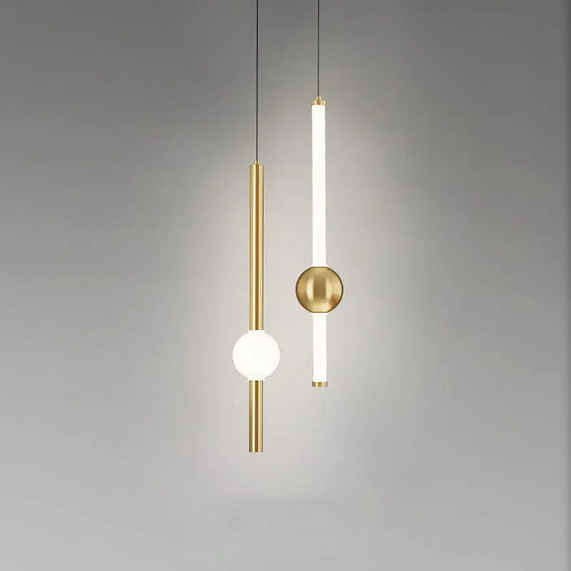 lampe suspendue led en aluminium acrylique design moderne - vue 3 sur 10