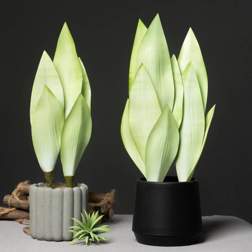 plante tropicale artificielle avec feuilles d'orchidée pour décoration intérieure - vue 2 sur 7