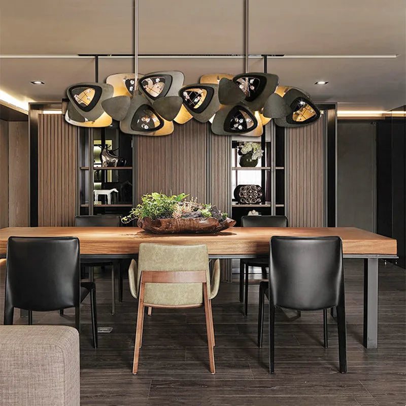 lustre postmoderne créatif en cristal suspension luminaire - vue 4 sur 12