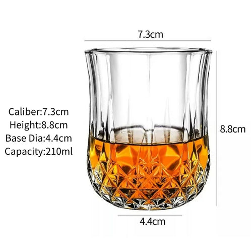 Verres à whisky old fashioned gravés style classique
