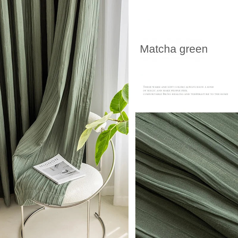Rideau occultant moderne plissé isolation thermique salon chambre