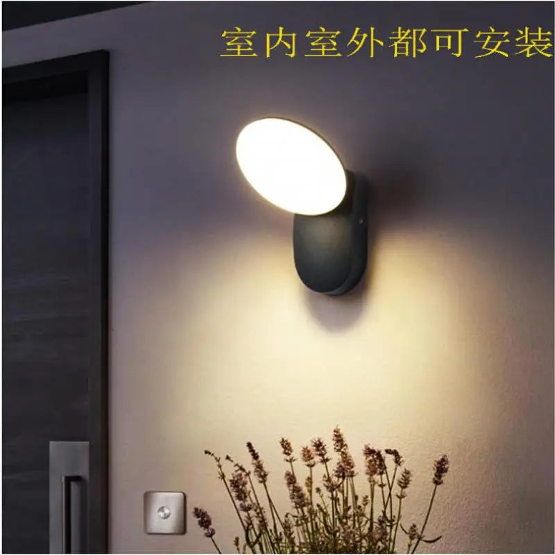 applique murale extérieure étanche avec éclairage led moderne - vue 4 sur 7