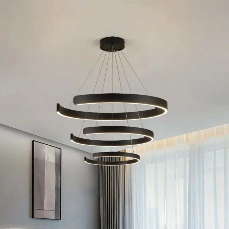 lampes led simplifiées suspendues pour décoration d'intérieur - vue 2 sur 30