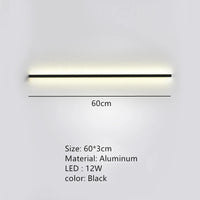 applique murale led moderne avec interrupteur à intensité variable