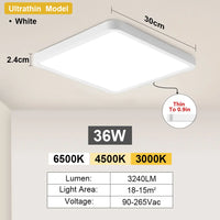 plafonnier led encastré ultra mince moderne pour intérieur