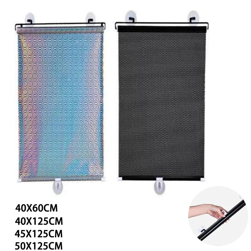 Store enrouleur occultant sans perçage à ventouses fenêtre